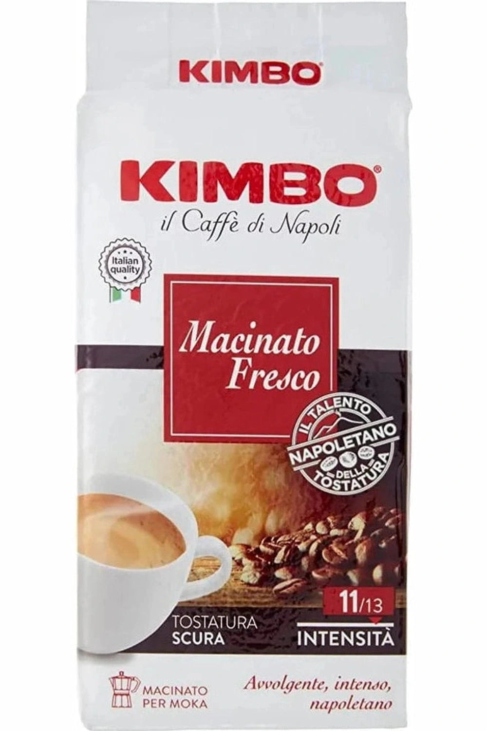 Kimbo Caffè Macinato Fresco 250g Espresso Aroma Intenso 5pz