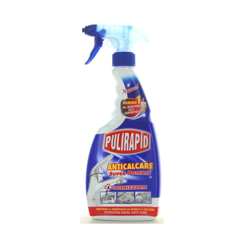Pulirapid Anticalcare Igienizzante Spray 500ml Rimuove Calcare 12pz