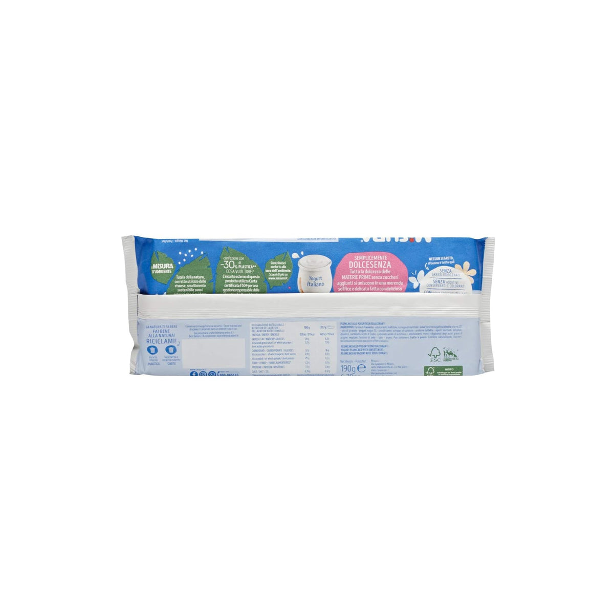 Misura Dolcesenza Plumcake allo Yogurt confezione da 6 pz, 190g.