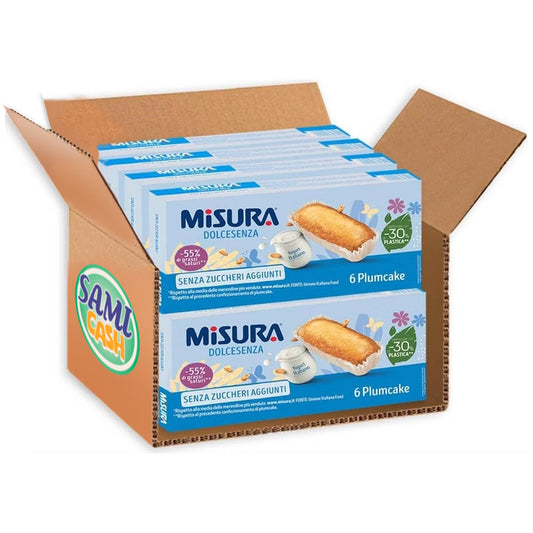 Misura Dolcesenza Plumcake allo Yogurt confezione da 6 pz, 190g.