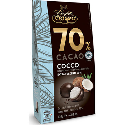CRISPO COCCO RIC.CIOCCOLAT FOND70% 130 18 PZ.
