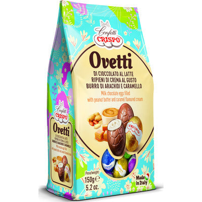 CRISPO OVETTI BURRO ARACH./CARAM.150 7 PZ.