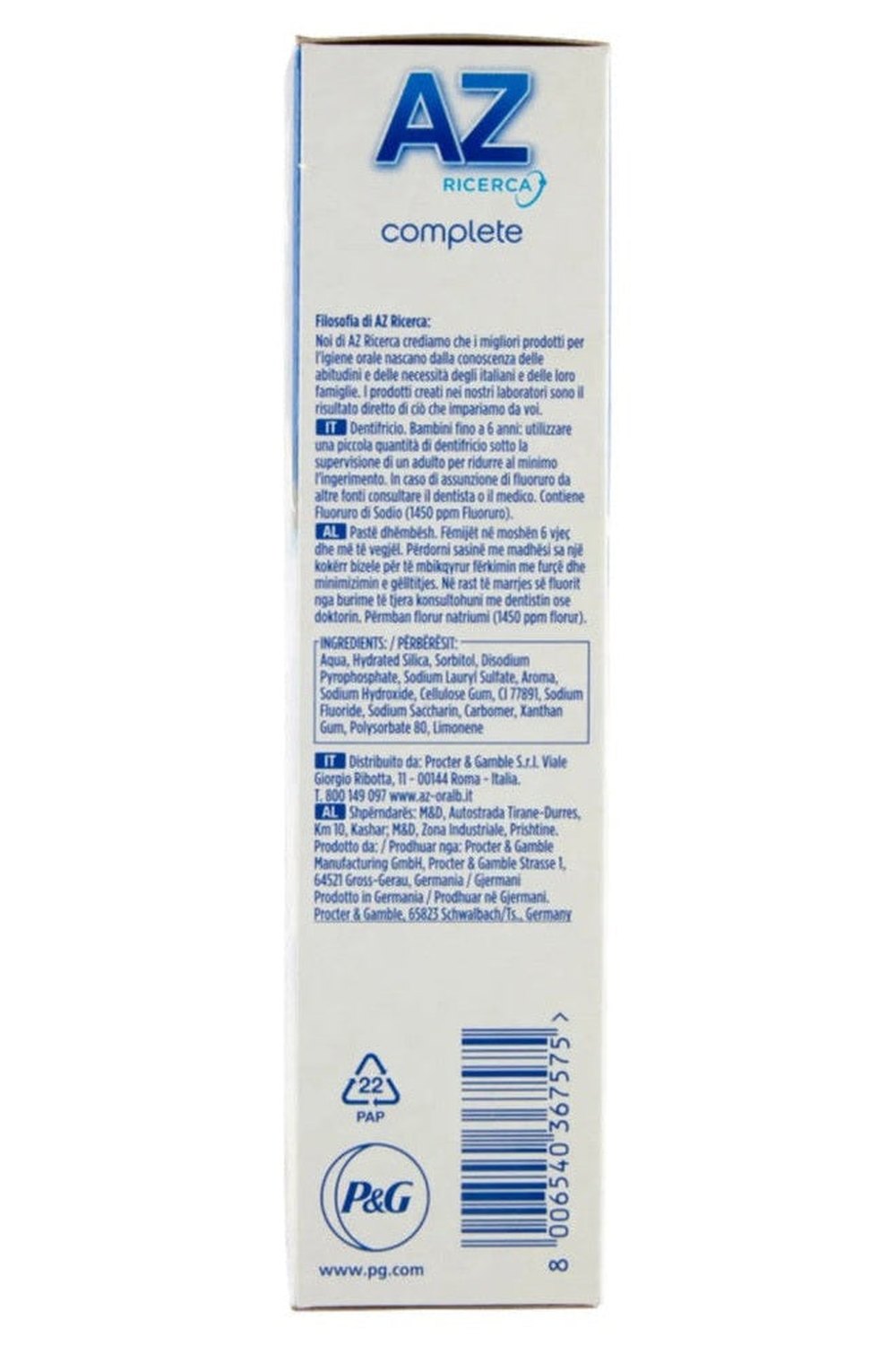 AZ 3D White Ultra White Toothpaste 65ml