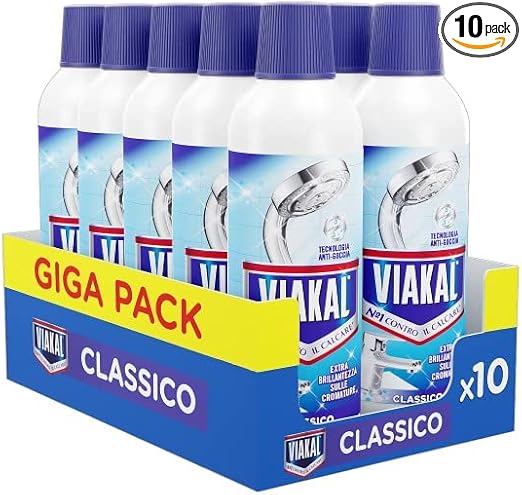 Viakal Anticalcare Detersivo Liquido Classico 470ml 10 pz