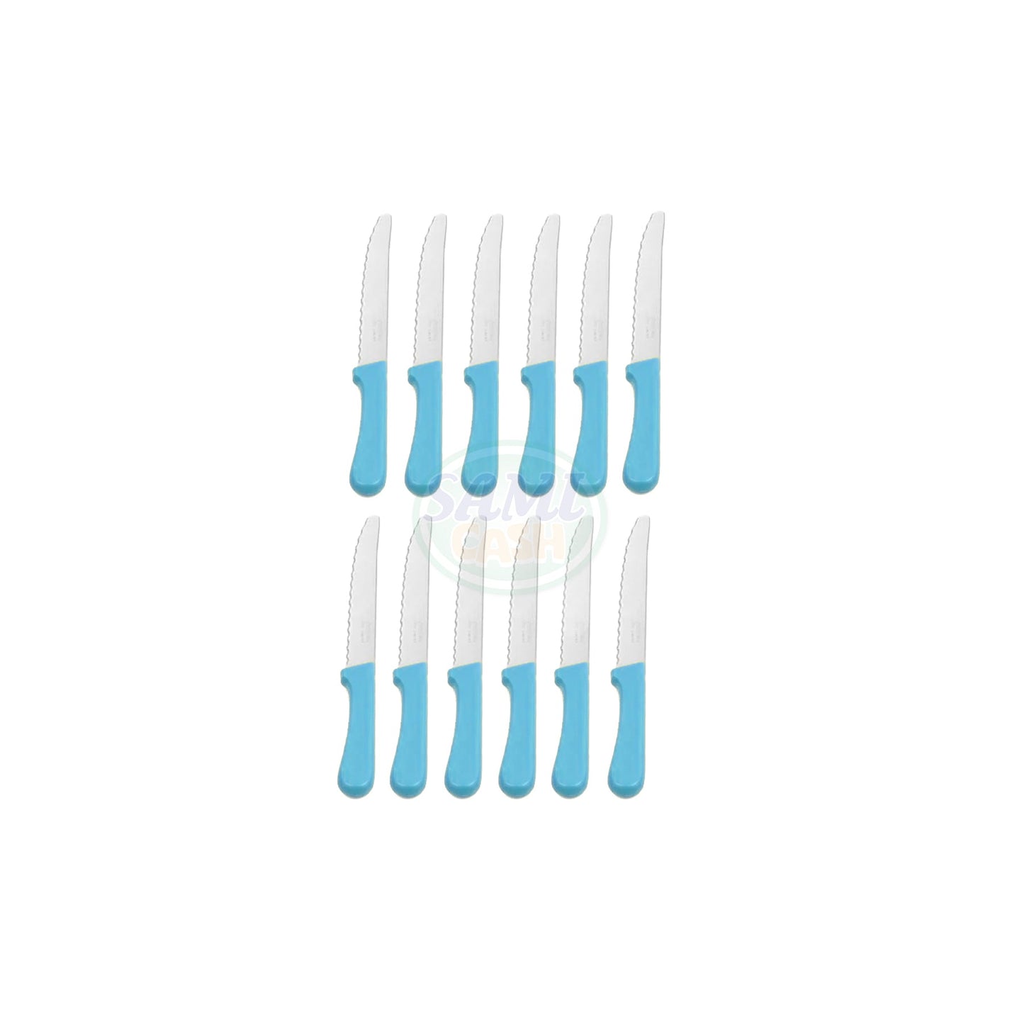 ABERT S/6 COLTELLO P/TONDA AZZURRO Pz 12