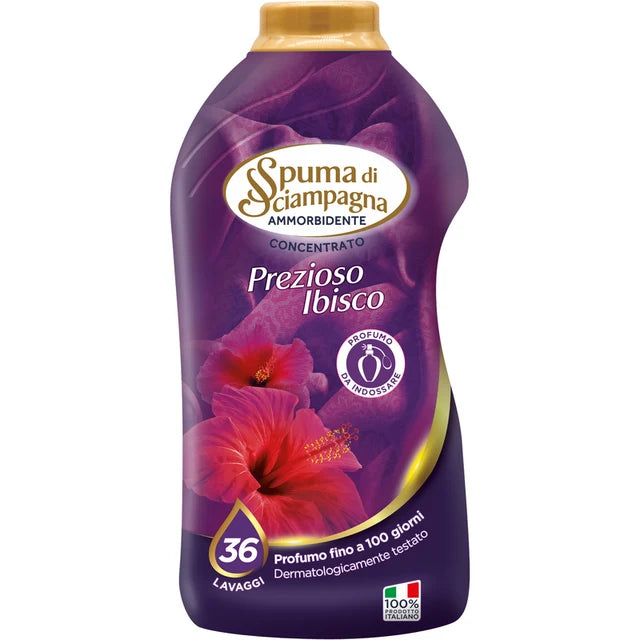 Spuma di Sciampagna Ammorbidente 36 Lavaggi Prezioso Ibisco x 6 pz