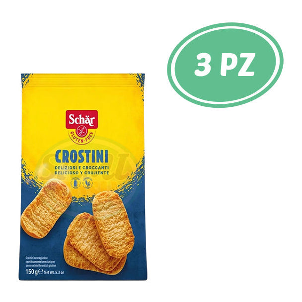 SCHAR GLUTEN FREE CROSTINI GR.150 3 pz