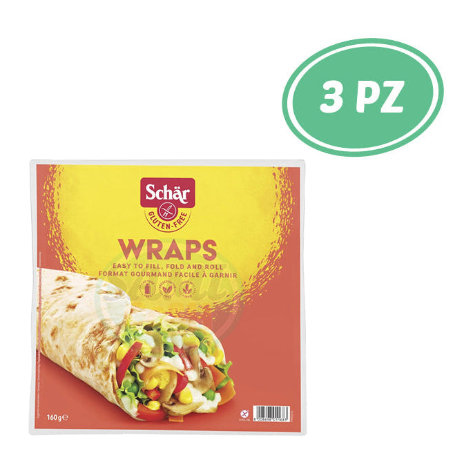 SCHAR GLUTEN FREE WRAPS GR.160 3 PZ