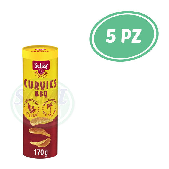SCHAR GLUTEN FREE CURVIES BBQ 170 5 pz