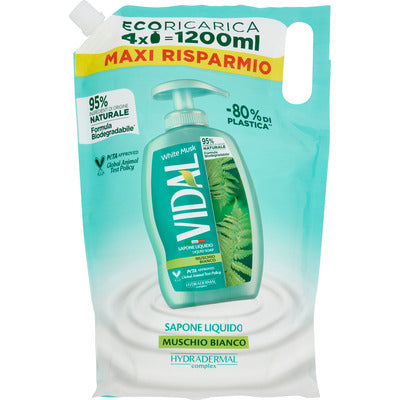 VIDAL SAPONE ECORIC.WHITE MUSK ML.1200 3 PZ