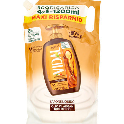 VIDAL SAPONE ECORIC.ARGAN OIL ML.1200 6 PZ