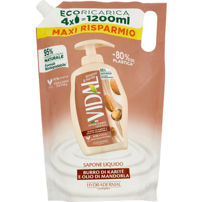 VIDAL SAPONE ECORIC.ALMOND&KAR.ML.1200 6 PZ