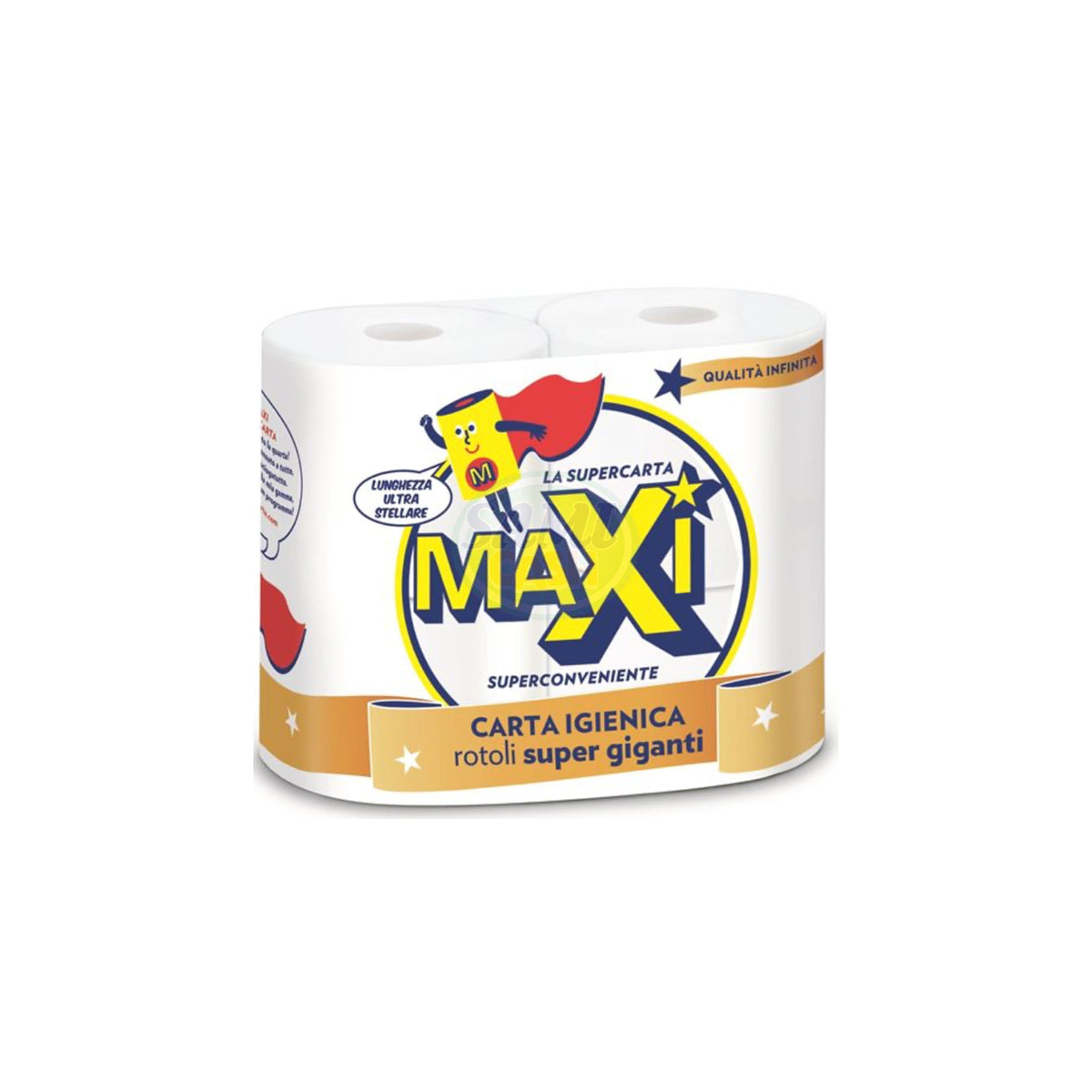 Carta Igienica Maxi 4Rot 2V Superg. Pack da 9 - Totale Rotoli 36