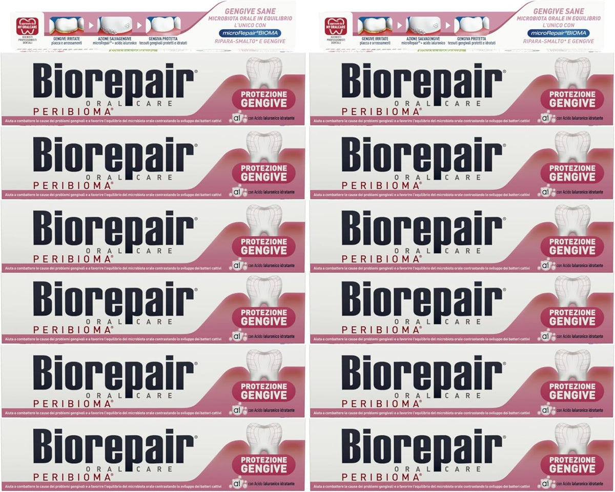 Biorepair Dentifricio Protezione Gengive Peribioma 60 ml 12pz