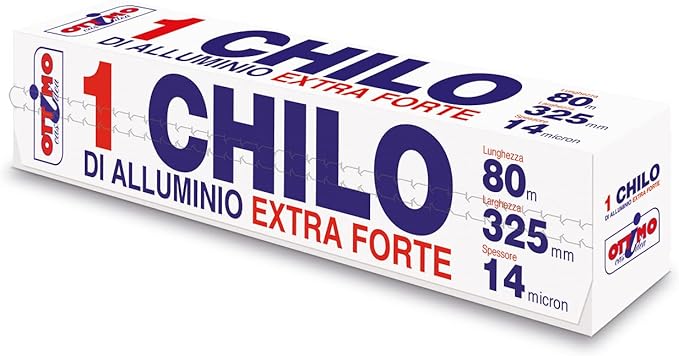 Ottimo Casidea Rotolo Alluminio Professionale 1 Kg Extra Forte 2pz