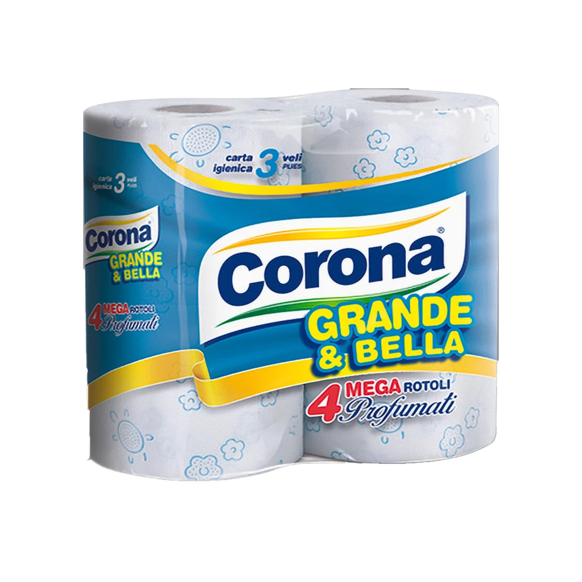 Carta Igienica Corona 4Rot G&B Pack da 6 - Totale Rotoli 24