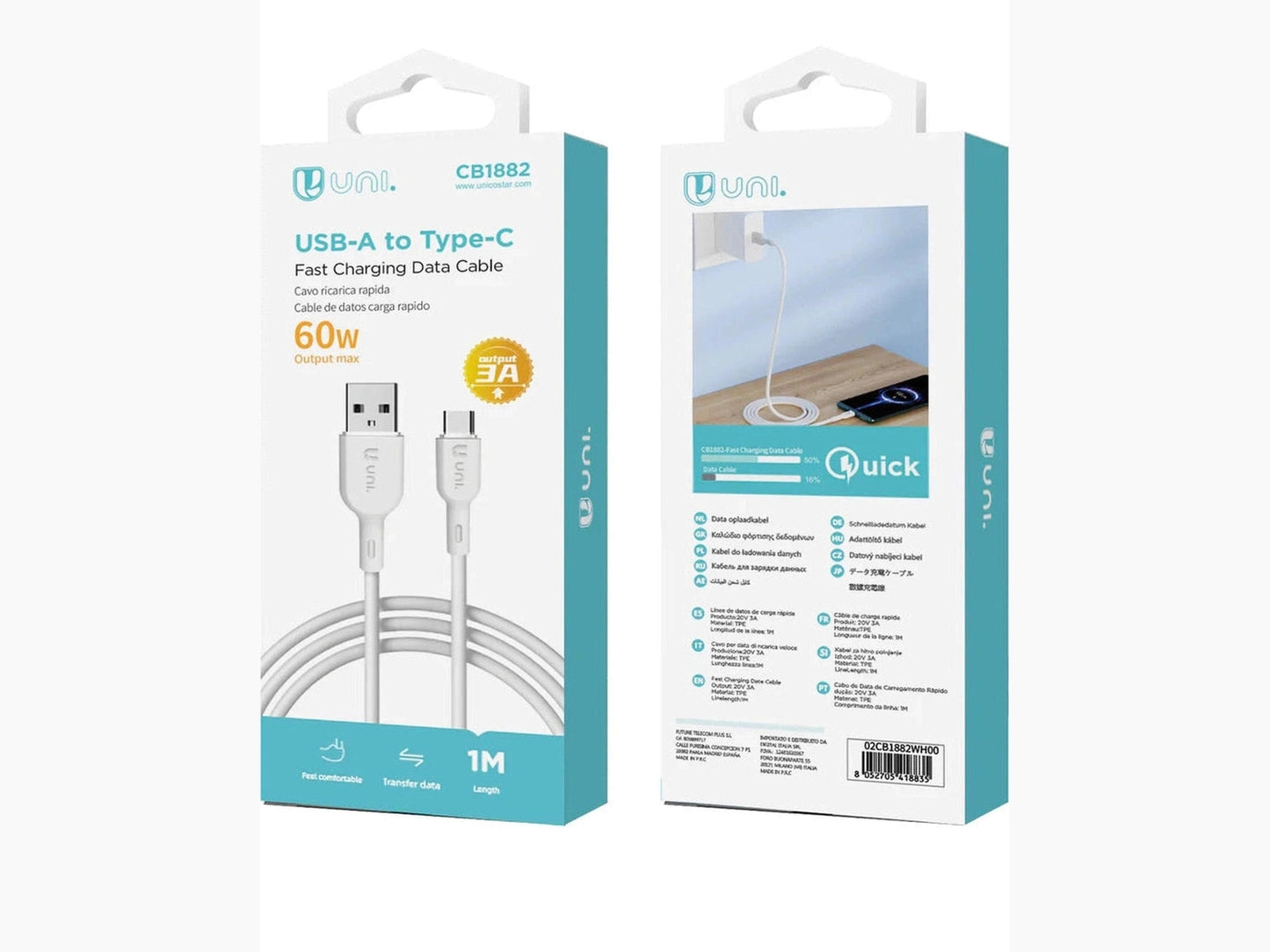 Type-C to Type-C Fast Charge Cable 1.5M –