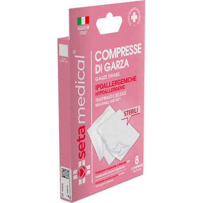 SETABLU 8 COMPRESSE GARZA STERIL.62093 9 PZ