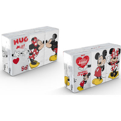 MICKEY&MINNIE FAZZOLETTI PZ.6 12 PZ