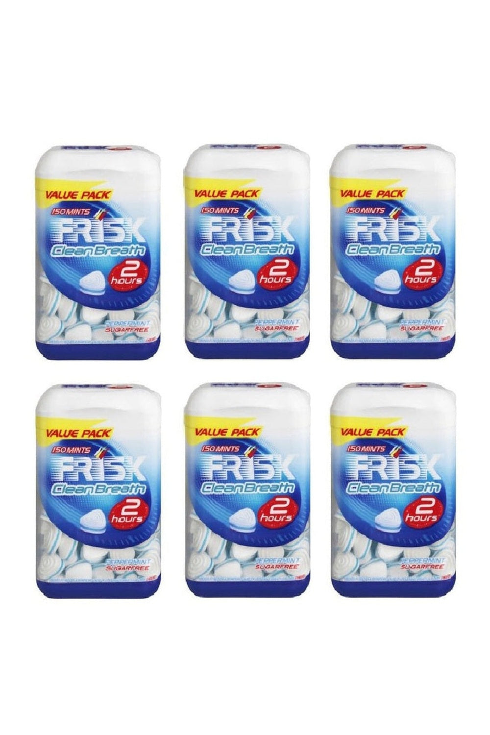 Caramelle Frisk Clean Breath Peppermint Confezione da 6 pezzi
