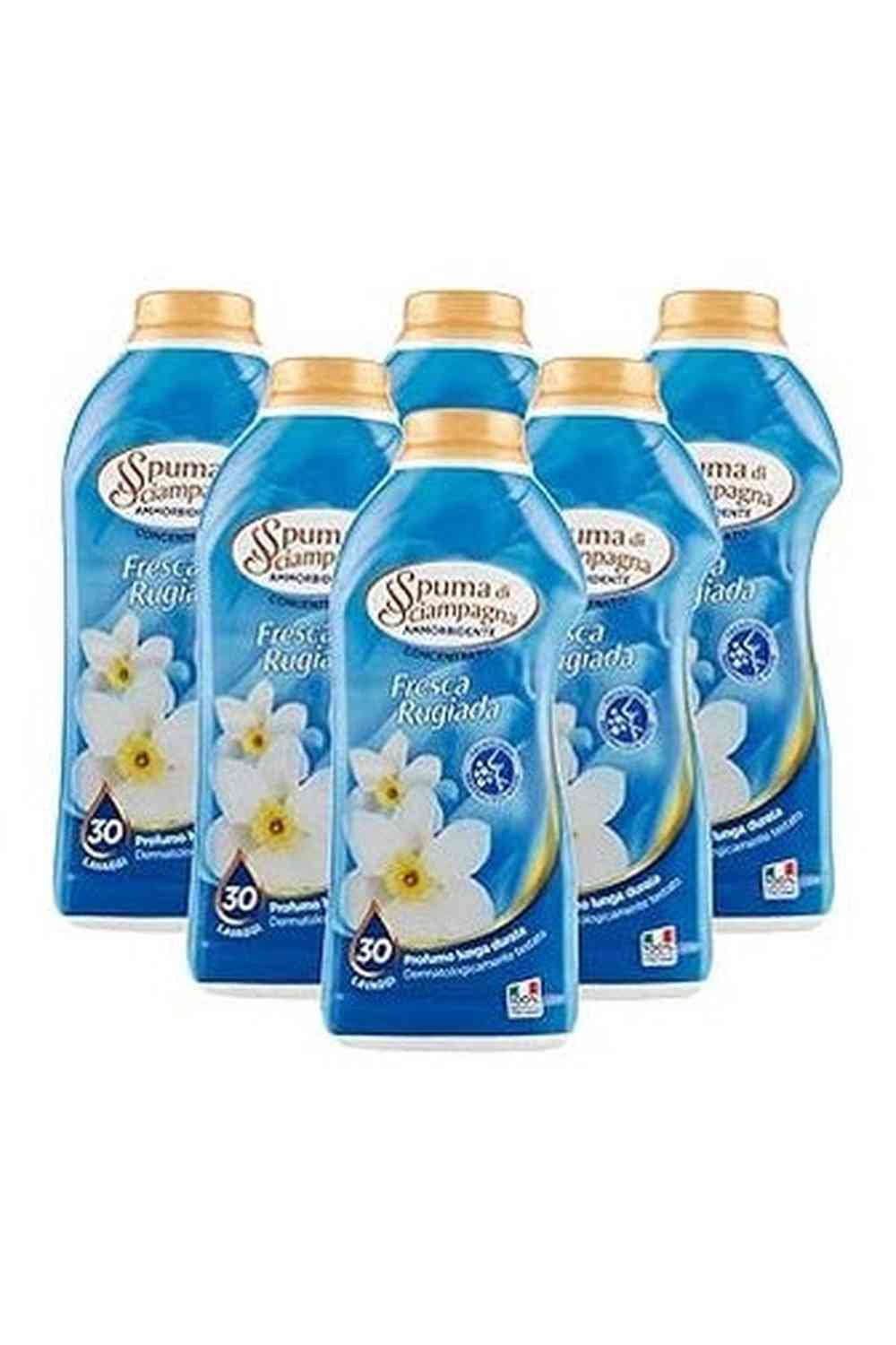 Spuma di Sciampagna Ammorbidente Concentrato 30 Lavaggi – Fresca Rugiada, Profumo di Pulito e Morbidezza Naturale