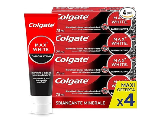 Dentifricio Colgate 75ml Max White Carbon – Sbiancante con Carbone Attivo