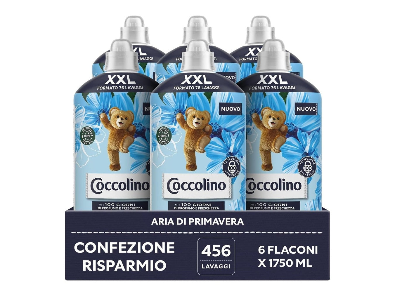 Coccolino Ammorbidente Concentrato Aria di Primavera – 1,75L
