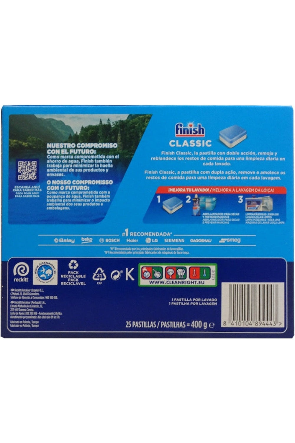 Finish Powerball All in 1 Max 68 Capsule Lavastoviglie – Pulizia Profonda e Brillantezza Senza Prelavaggio (Copia)