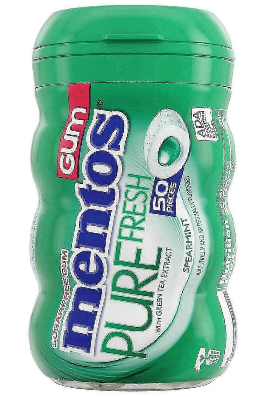 Chewing Gum Mentos Pure Fresh Spearmint Medium Bottle