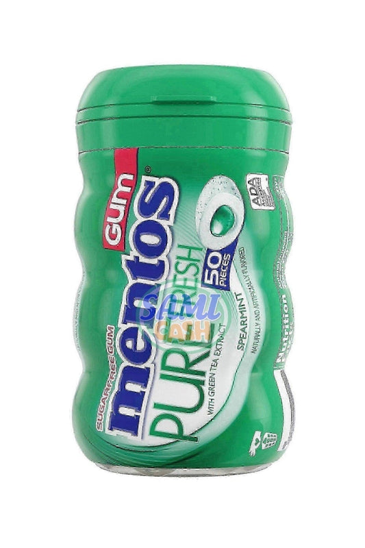 Chewing Gum Mentos Pure Fresh Spearmint Medium Bottle