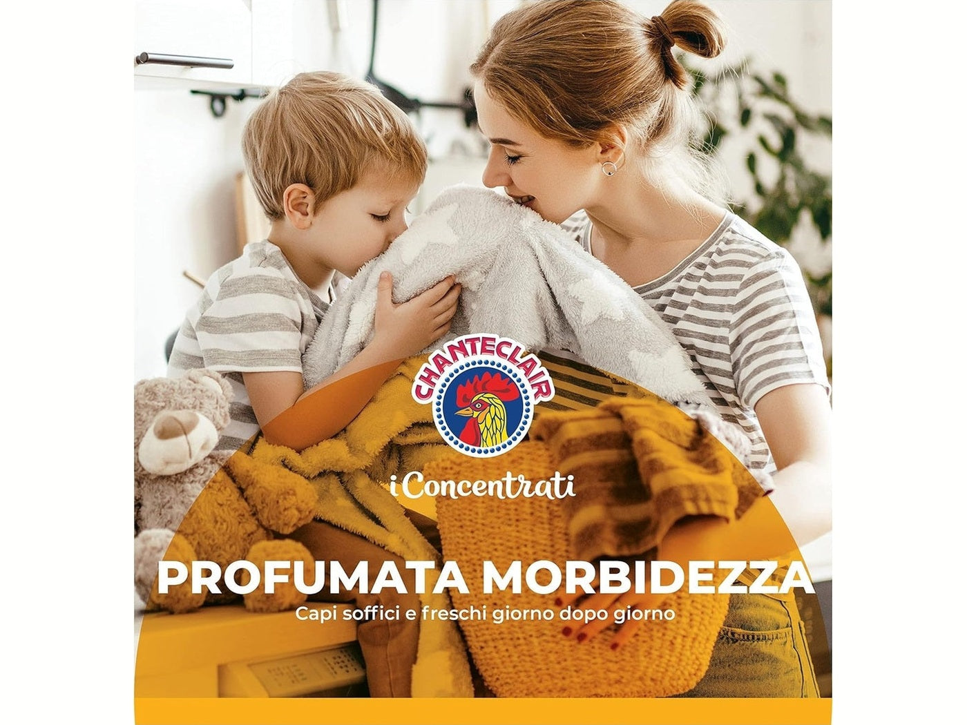 Chanteclair Ammorbidente Concentrato Fiori d’Arancio e Narciso – 90 Lavaggi, 1,8L, Profumo Intenso e Freschezza Duratura