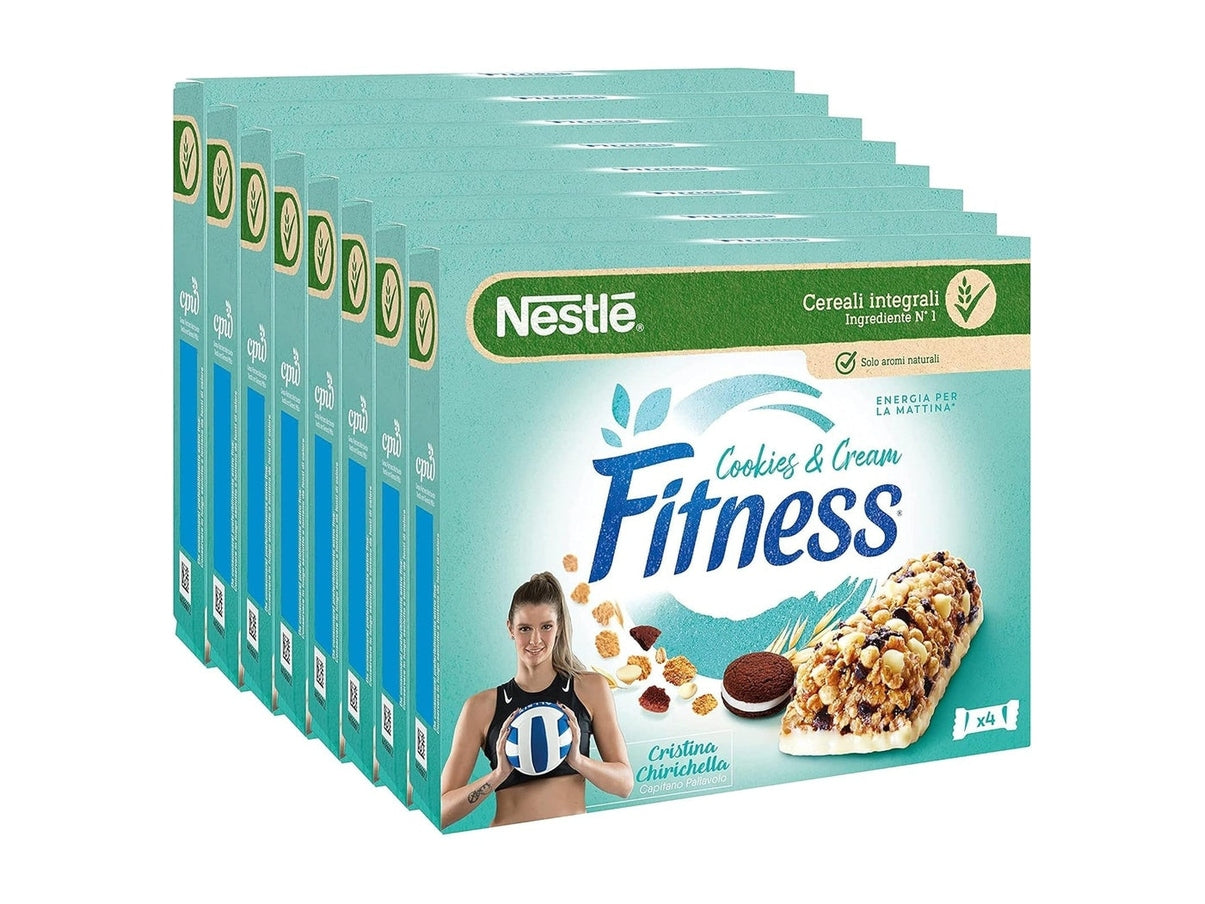 Barretta Fitness 4pz Cookies & Cream Nestlé – Snack Goloso e Nutritivo