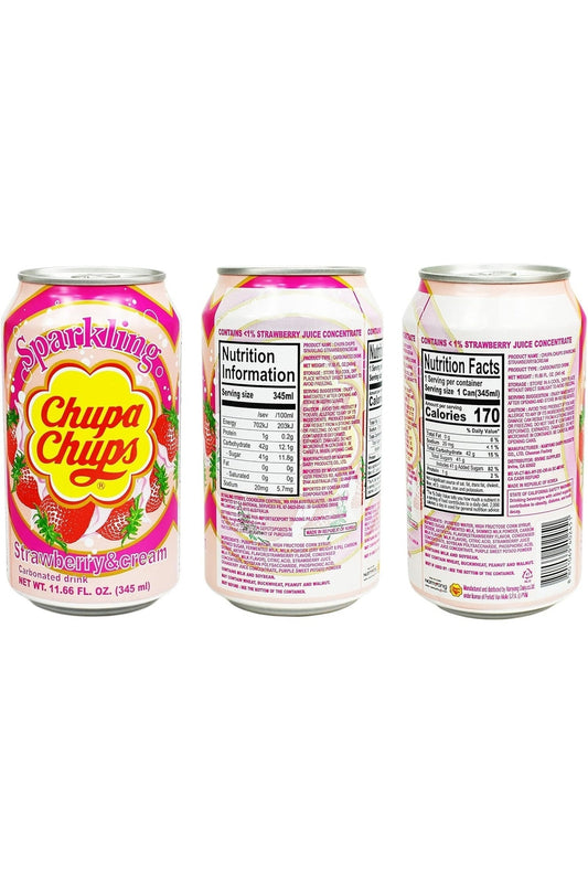 Chupa Chups Bibita 345ml Crema Fragola