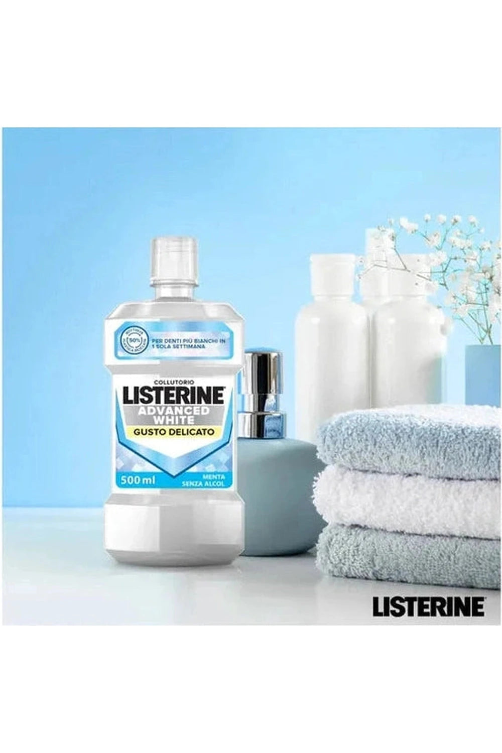 Collutorio Listerine 500ml Advanced Gusto Delicato