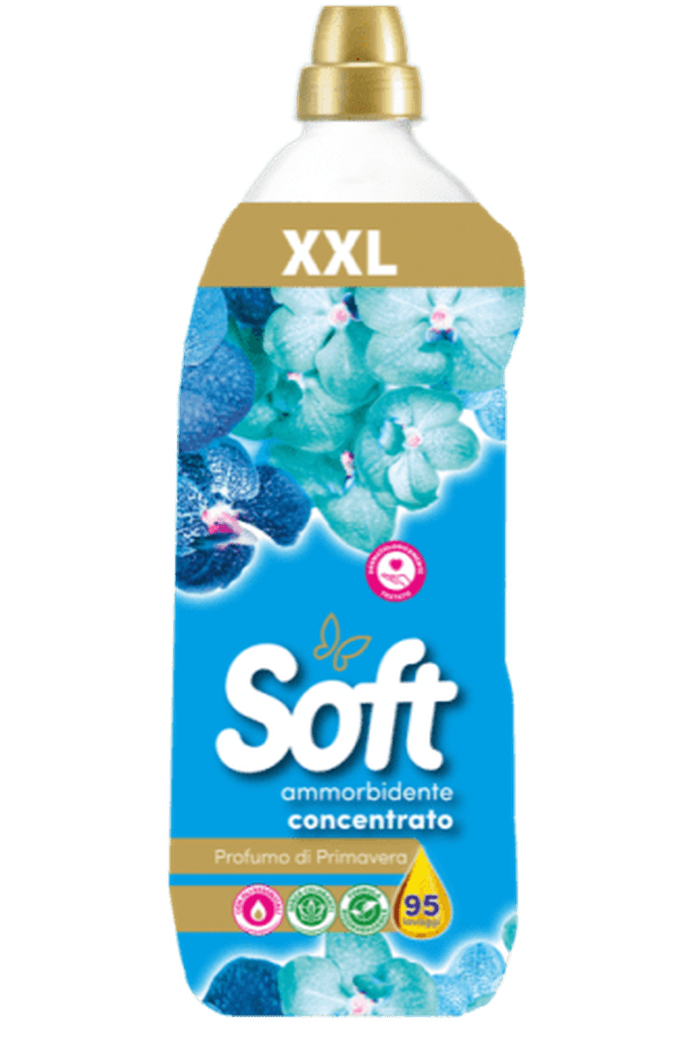 Soft Ammorbidente Concentrato 2L – 95 Lavaggi Fragranza Primavera, Freschezza Floreale per il Tuo Bucato