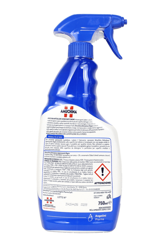 Amuchina Anticalcare Spray Bagno 750ml – Igiene Profonda e Brillantezza Senza Aloni