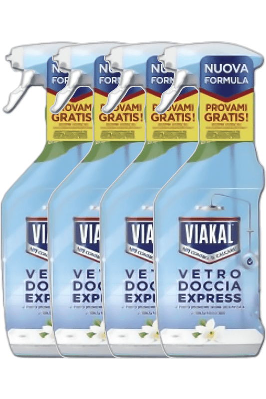 Viakal Doccia Anticalcare Spray 470ml – Rimuove il Calcare e Protegge le Superfici della Doccia