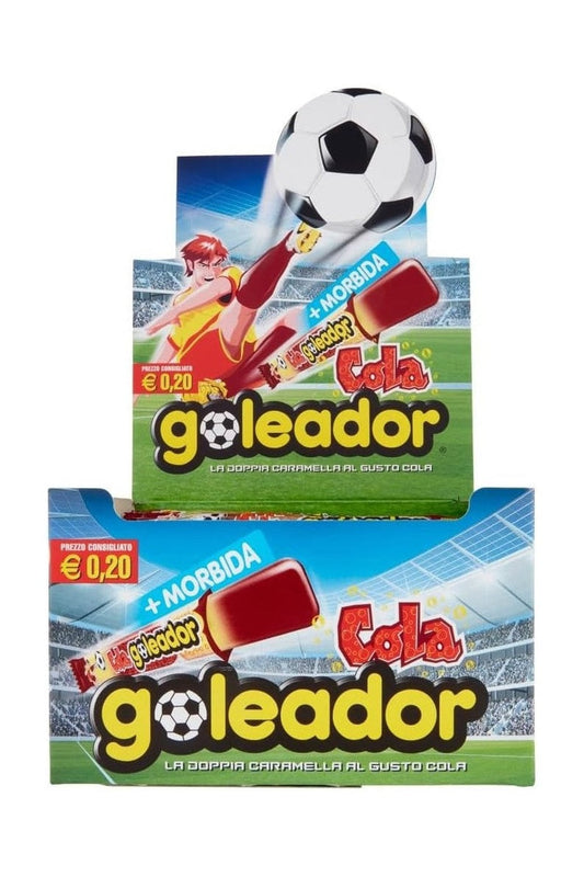 Goleador Cola – Caramelle Gommose Doppia Lastrina, Senza Glutine, Formato 50/100/200 Pezzi Monoporzione, Incartate Singolarmente