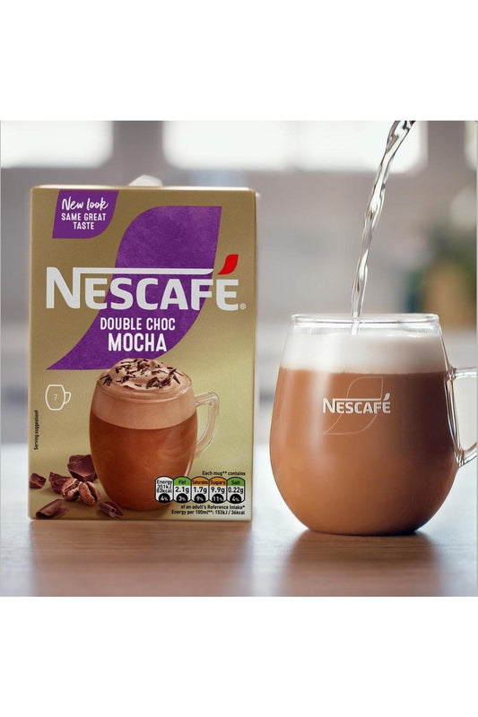Nescafé Café Menu Double Choca Mocha – Bevanda al Cioccolato e Caffè Solubile, 48 Bustine (8 Confezioni), 1,1 kg