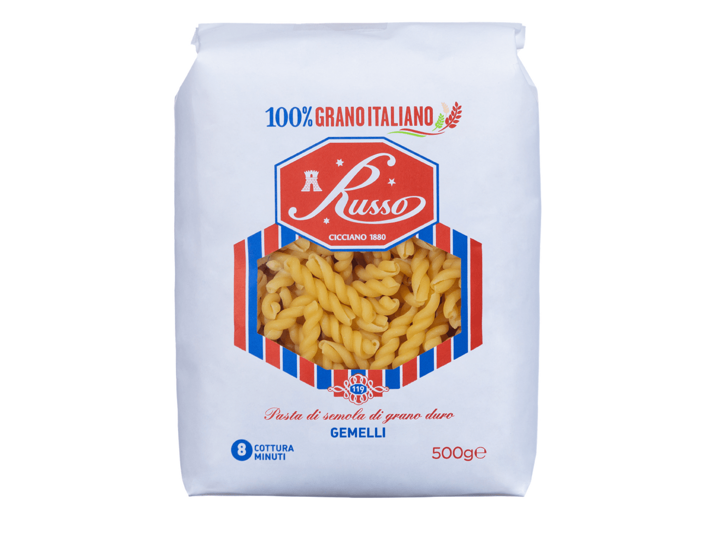 Pasta Russo 500g Gemelli