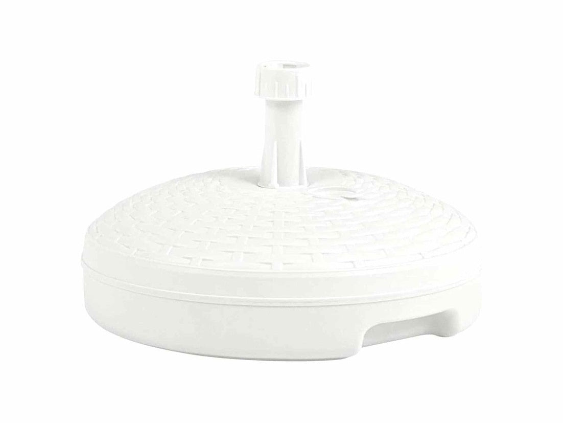 BASE OMBRELLONE 45CM ROUND RATTAN BIANCO