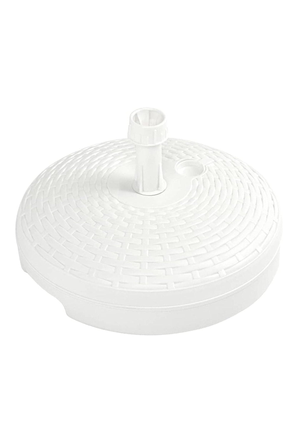 BASE OMBRELLONE 45CM ROUND RATTAN BIANCO