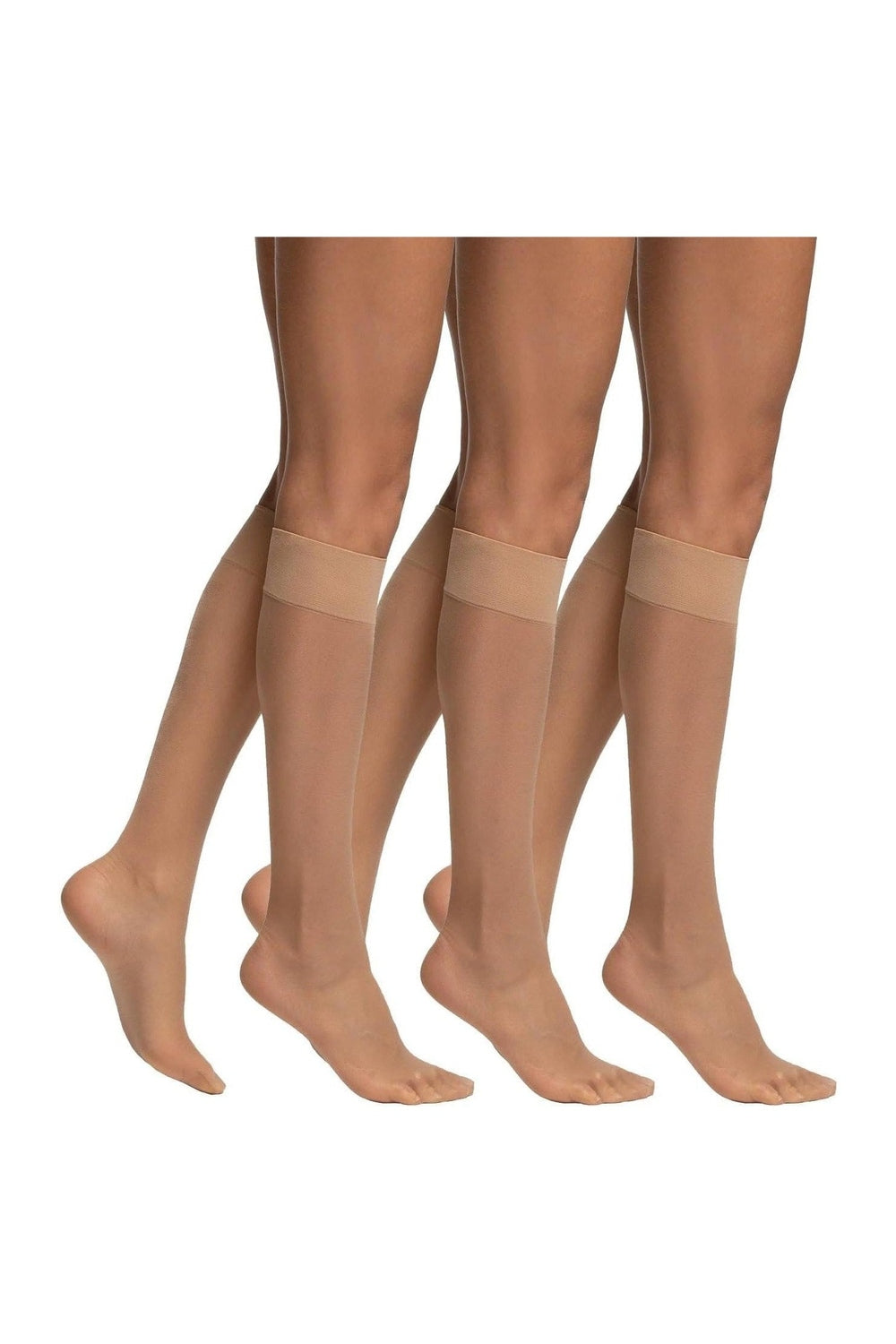 GAMBALETTI LUNGHI DONNA 3PAIA 20DEN BEIGE