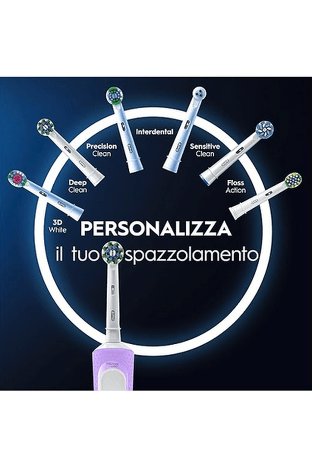 Oral-B Spazzolino Elettrico Pro Vitality Blue – Pulizia Superiore e Tecnologia 2D Oscillante-Rotante