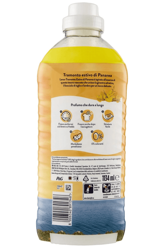 Lenor Ammorbidente Panarea – 25 Lavaggi di Morbidezza e Profumo Mediterraneo