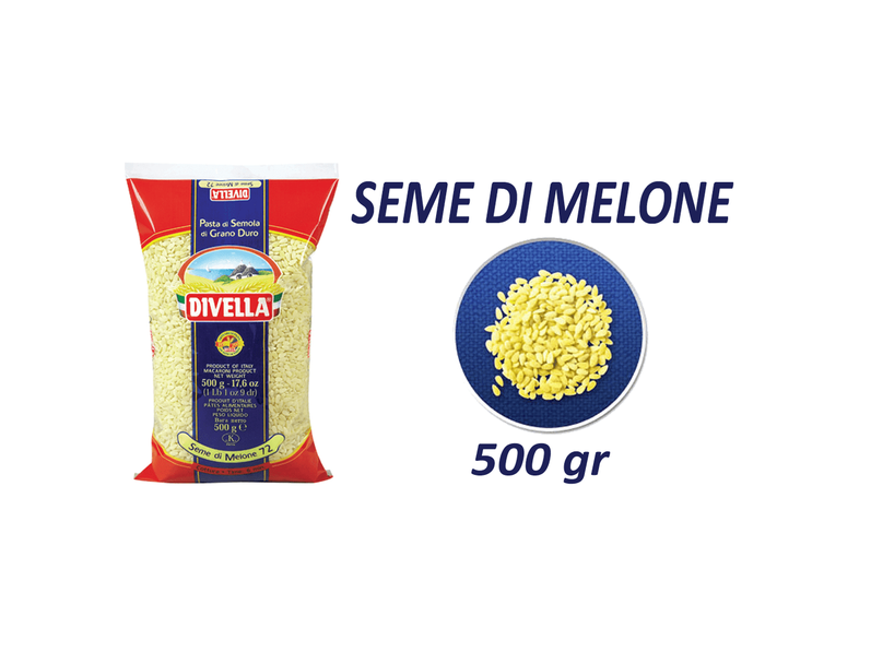 Divella Pasta di Semola – Seme di Melone N°72, 500g