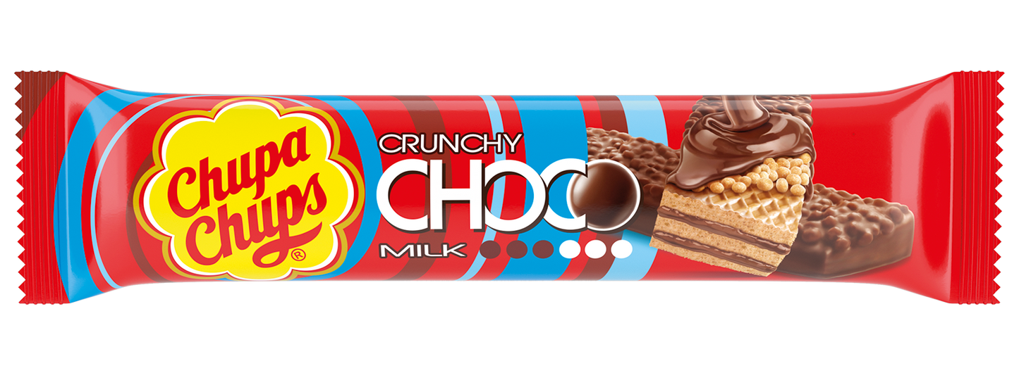 Snack Chupa Chups Choco Crunchy Milk 24 pezzi
