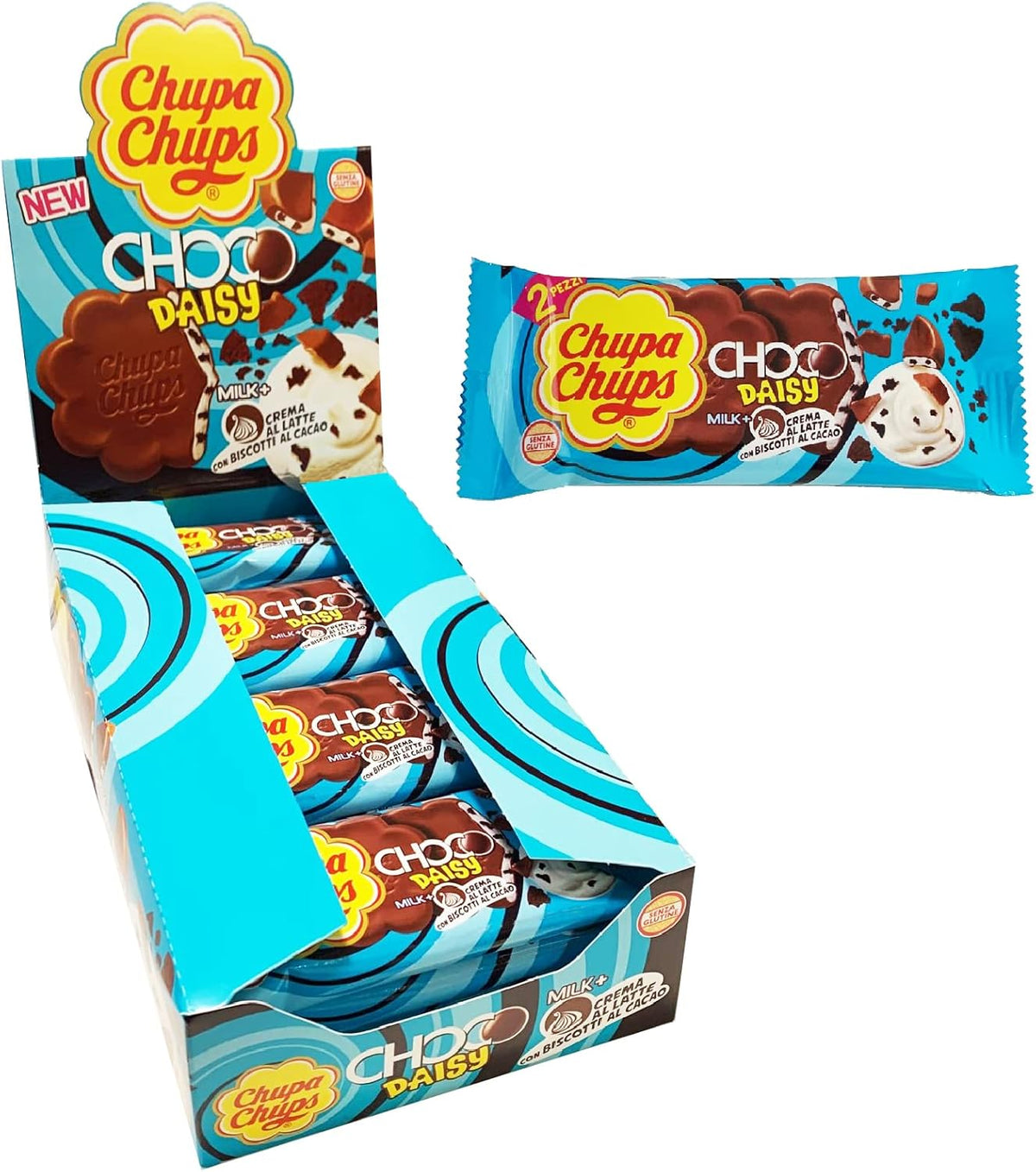 Snack Chupa Chups Choco Daisy Crema Biscotti