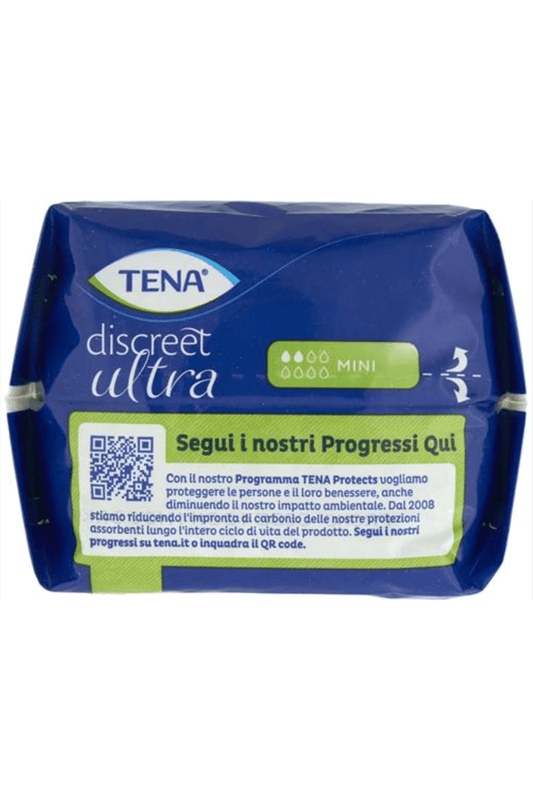 TENA Discreet Ultra Mini 20pz – Protezione Ultra Leggera per Perdite Urinarie con Cura della Pelle Sensibile