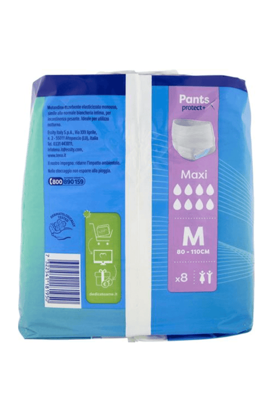 TENA Pants Maxi Medium PZ.8 – Mutandine Assorbenti per Incontinenza Abbondante, Taglia Medium